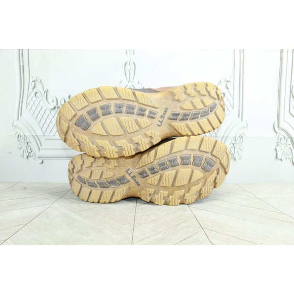 LL Bean Brown Leather Primaloft Storm Chaser Winter Duck Boots 9 M - Picture 9 of 9